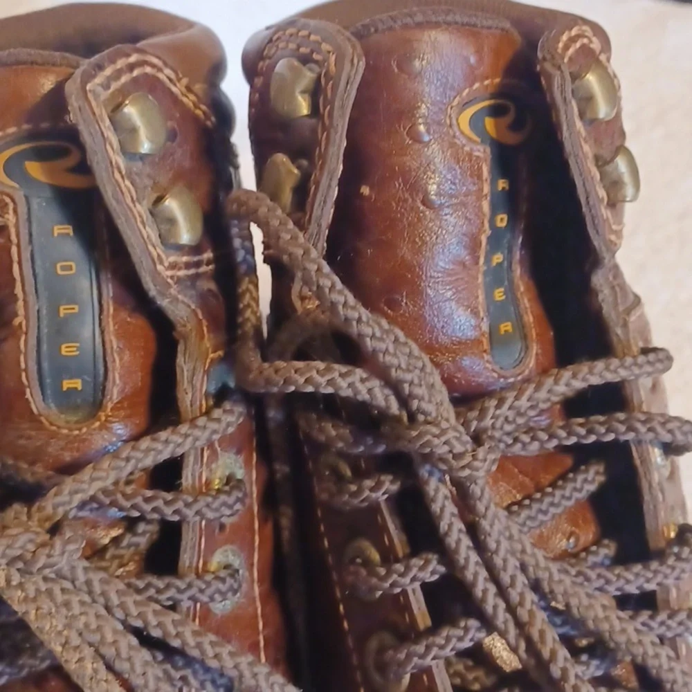 Roper boots brown leather boots men's size 7.5, 40.5 EUR